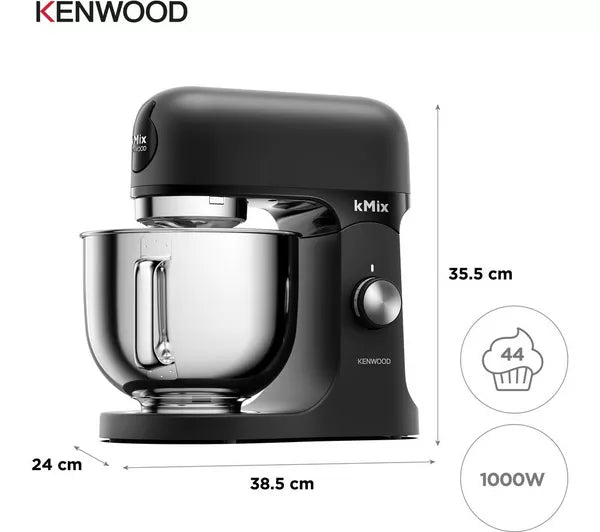 Kenwood kMix 1000W Stand Mixer - Black | KMX751AB