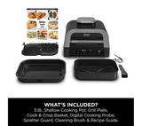 NINJA 6-in-1 MAX Indoor Grill & Air Fryer - Grey & Silver | DG551UK