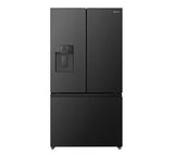 Hisense Freestanding 634L French Door Fridge Freezer - Black | Plumbed | RF815N4SEFE