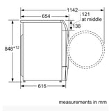 Bosch Series 8 10.5kg&6kg Washer Dryer - White | WNC25410GB
