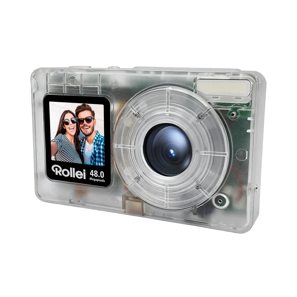 Rollei Compactline Pocket 48MP 4K Digital Camera - Transparent Clear | 12096