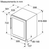 Bosch Series 6 60cm Integrated Wine Cooler KUW21AHG0G