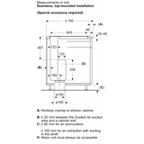 Bosch Series 8 80cm Downdraft Hood DDW88MM60B