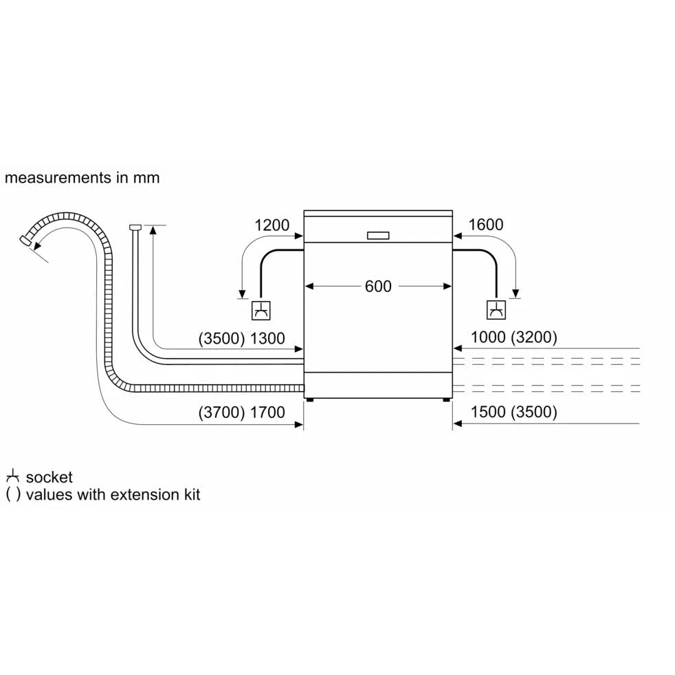 Bosch Series 6 Dishwasher White SMS6ZCW10G