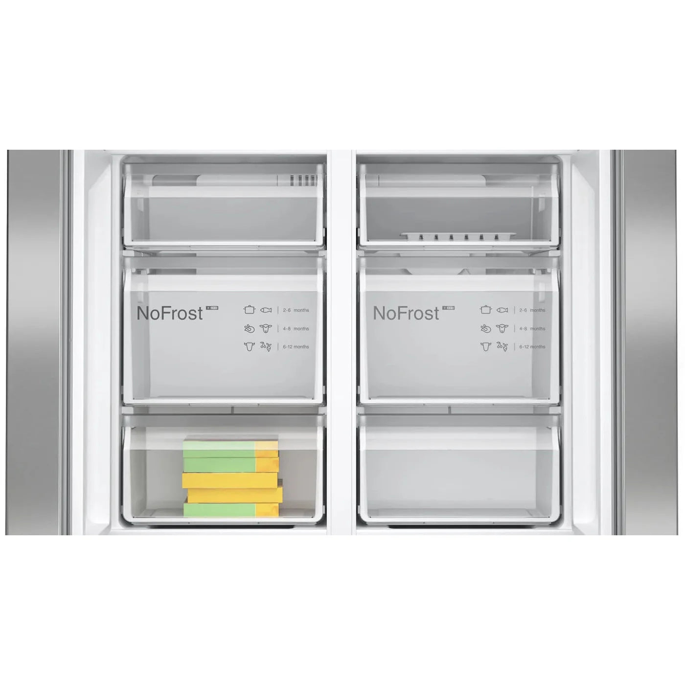 Bosch Series 4 American Style Fridge Freezer - Stainless Steel | Non-Plumbed | KFN96VPEAG