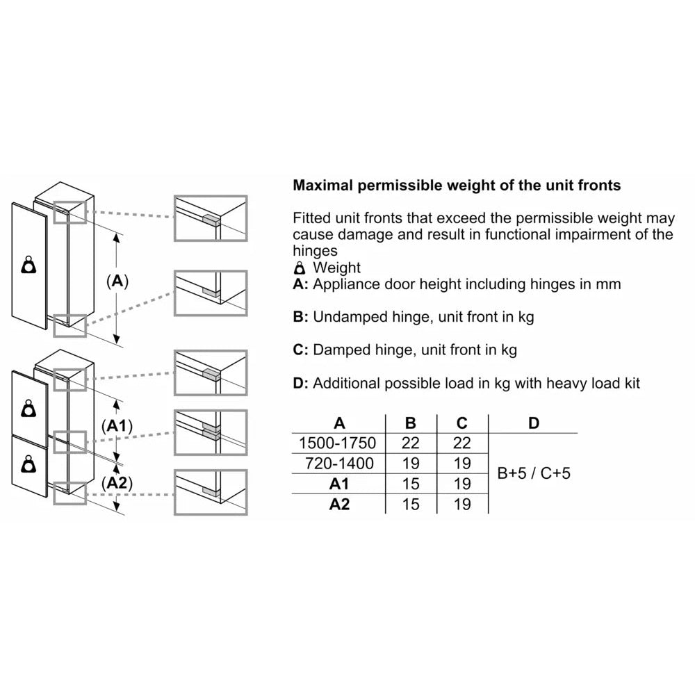 Bosch Series 6 Integrated Tall Fridge Freezer KIN96VFD0