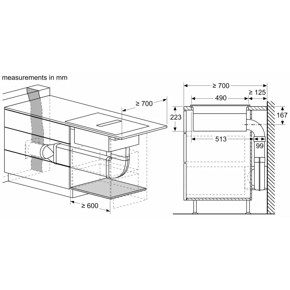Bosch Series 4 60cm Venting Hob PVS611B16E