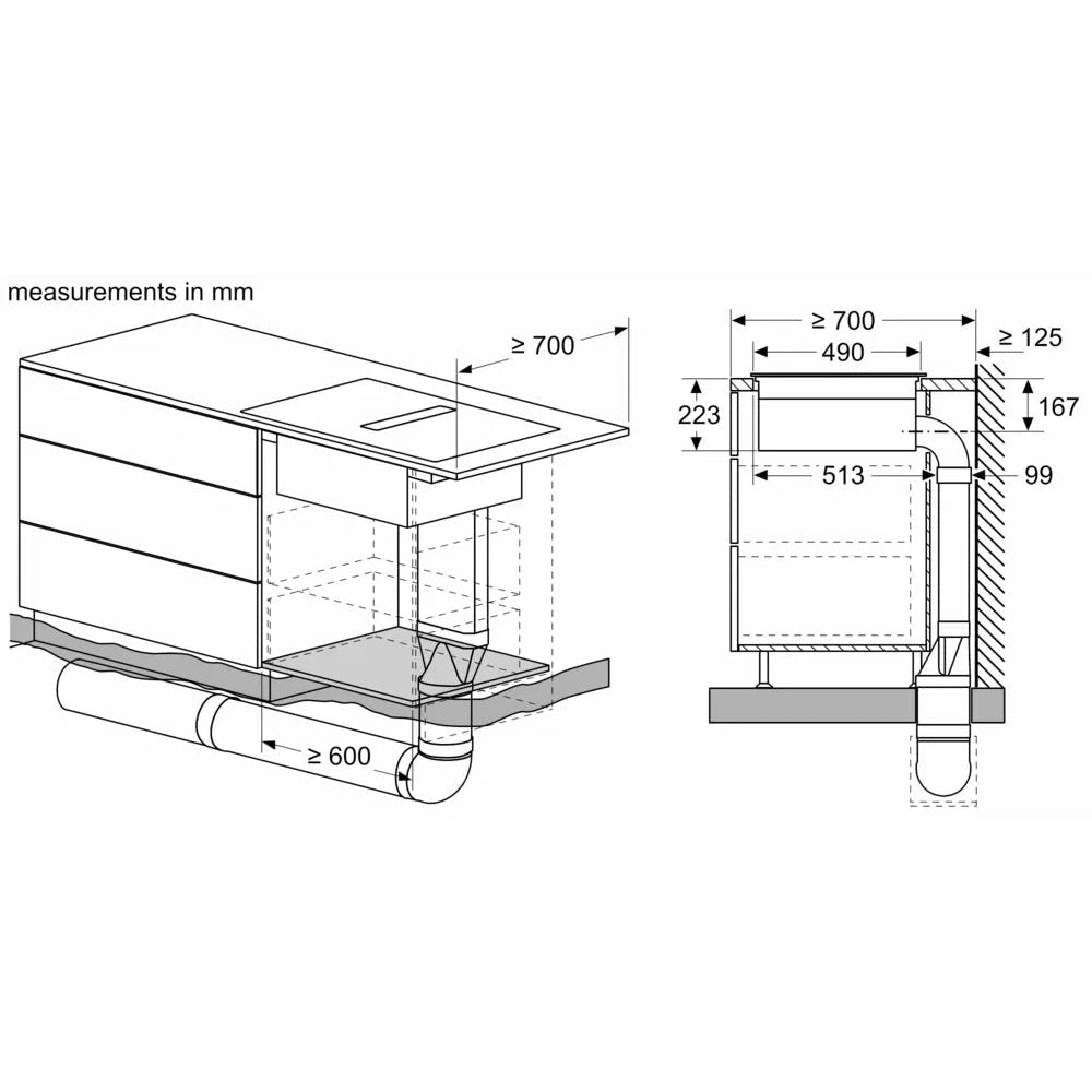 Bosch Series 4 60cm Venting Hob PVS611B16E