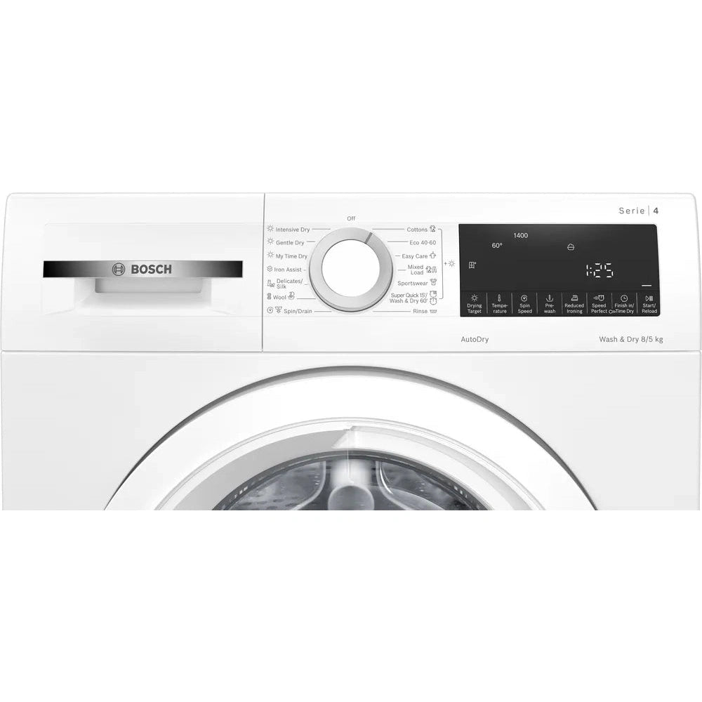 Bosch Series 4 8kg&5kg Washer Dryer White WNA134U8GB