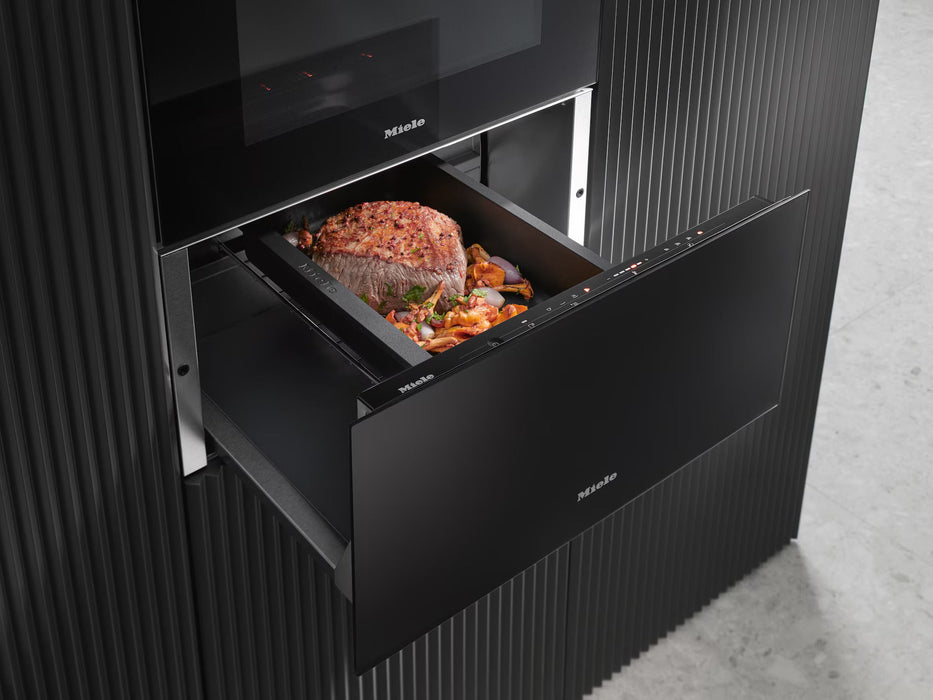 Miele 29cm PureLine Warming Drawer Obsidian Black ESW 7020