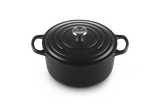 Le Creuset Signature 22cm Cast Iron Round Casserole - Satin Black | 21177220002430