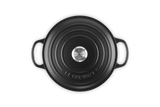 Le Creuset Signature 22cm Cast Iron Round Casserole - Satin Black | 21177220002430