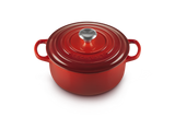 Le Creuset Signature 22cm Cast Iron Round Casserole - Cerise | 21177220602430