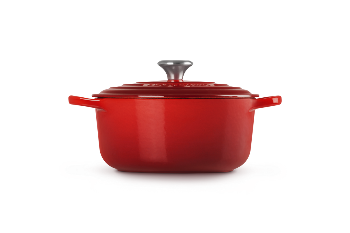 Le Creuset Signature 22cm Cast Iron Round Casserole - Cerise | 21177220602430