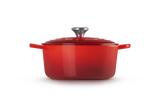 Le Creuset Signature 24cm Cast Iron Round Casserole - Cerise | 21177240602430