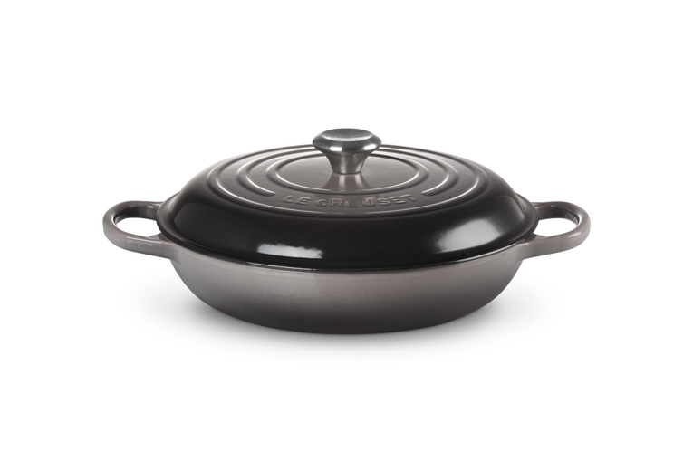 Le Creuset Signature 30cm Cast Iron Shallow Casserole - Flint | 21180304442430
