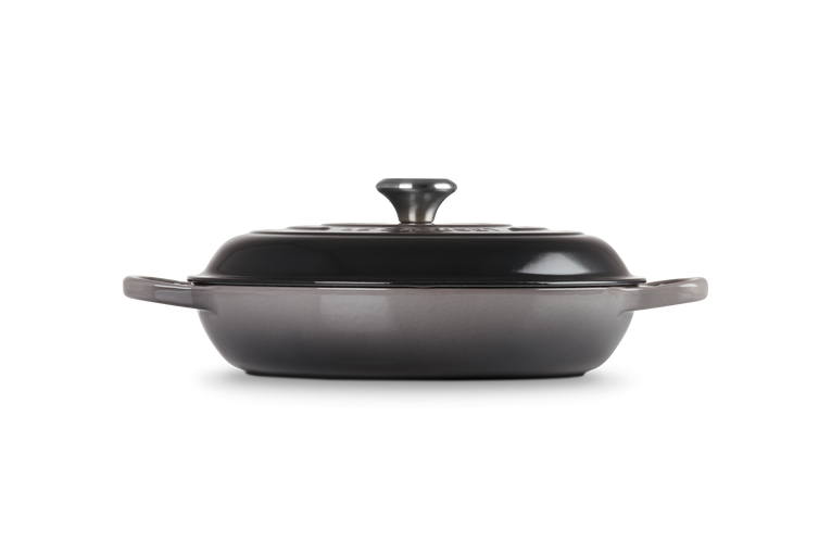 Le Creuset Signature 30cm Cast Iron Shallow Casserole - Flint | 21180304442430