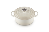 Le Creuset Signature 20cm Cast Iron Round Casserole - Meringue | 21177207164430