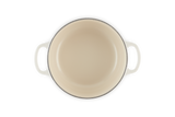 Le Creuset Signature 22cm Cast Iron Round Casserole - Meringue | 21177227164430