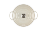 Le Creuset Signature 22cm Cast Iron Round Casserole - Meringue | 21177227164430