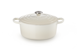 Le Creuset Signature 26cm Cast Iron Round Casserole - Meringue | 21177267164430