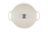 Le Creuset Signature 26cm Cast Iron Round Casserole - Meringue | 21177267164430