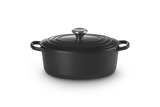 Le Creuset Signature 27cm Cast Iron Oval Casserole - Satin Black | 21178270002430