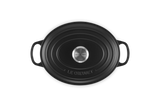 Le Creuset Signature 27cm Cast Iron Oval Casserole - Satin Black | 21178270002430