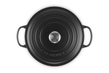 Le Creuset Signature 28cm Cast Iron Round Casserole - Satin Black | 21177280002430