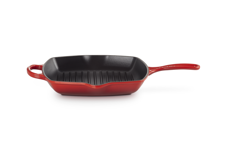 Le Creuset Signature 26cm Cast Iron Square Grillit - Cerise | 20183260600422