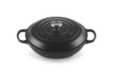 Le Creuset Signature 30cm Cast Iron Shallow Casserole - Satin Black | 21178300002430