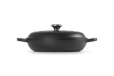 Le Creuset Signature 30cm Cast Iron Shallow Casserole - Satin Black | 21178300002430