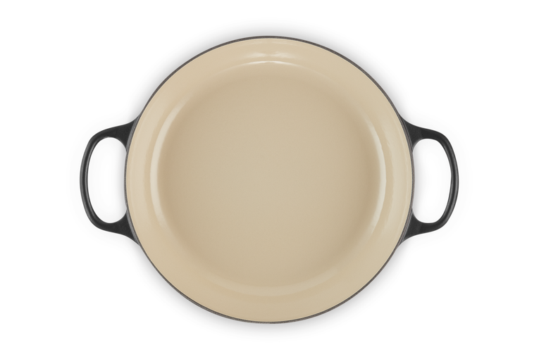 Le Creuset Signature 30cm Cast Iron Shallow Casserole - Satin Black | 21178300002430