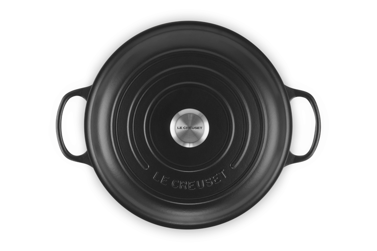 Le Creuset Signature 30cm Cast Iron Shallow Casserole - Satin Black | 21178300002430
