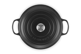 Le Creuset Signature 30cm Cast Iron Shallow Casserole - Satin Black | 21178300002430