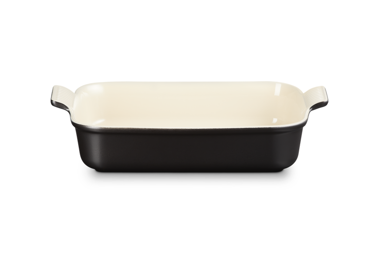 Le Creuset 32cm Stoneware Heritage Rectangular Dish - Satin Black | 71102320000001