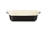 Le Creuset 32cm Stoneware Heritage Rectangular Dish - Satin Black | 71102320000001