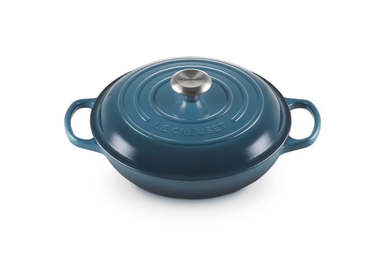 Le Creuset Signature 26cm Cast Iron Shallow Casserole - Deep Teal | 21180266422430