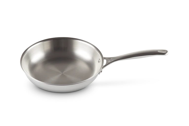 Le Creuset Signature 24cm Uncoated Frying Pan - Stainless Steel | 96600224000100