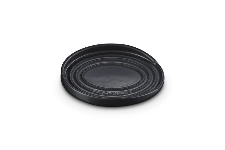 Le Creuset Stoneware Oval Spoon Rest - Satin Black | 71507150000099