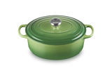 Le Creuset Signature 29cm Cast Iron Oval Casserole - Bamboo Green | 21178294082430