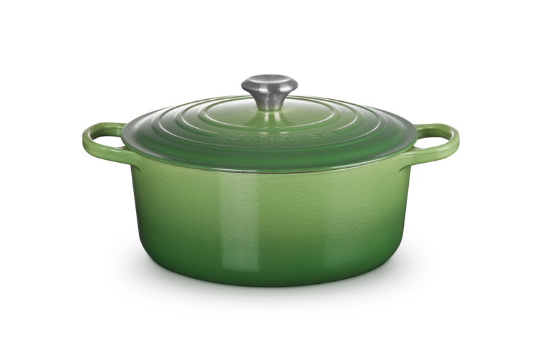 Le Creuset Signature 28cm Cast Iron Round Casserole - Bamboo Green | 21177284082430