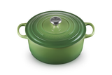 Le Creuset Signature 28cm Cast Iron Round Casserole - Bamboo Green | 21177284082430