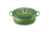 Le Creuset Signature 27cm Cast Iron Oval Casserole - Bamboo Green | 21178274082430