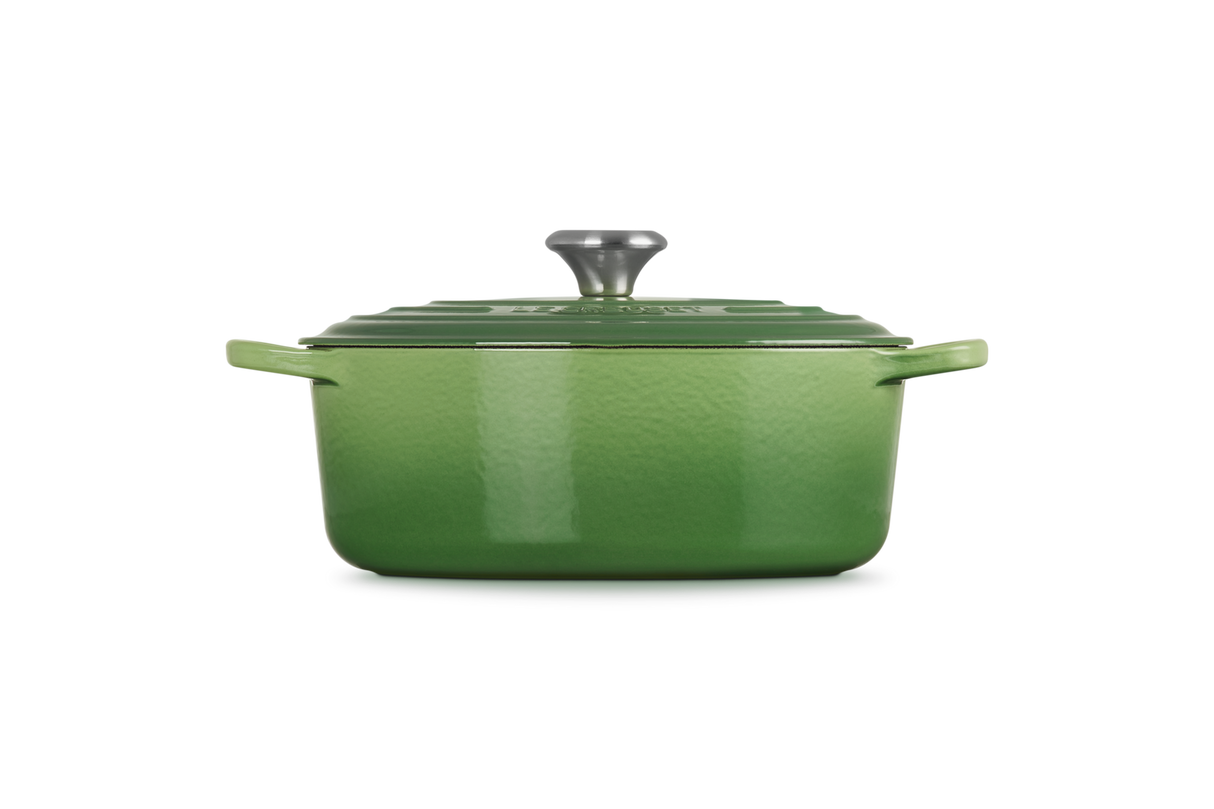 Le Creuset Signature 27cm Cast Iron Oval Casserole - Bamboo Green | 21178274082430