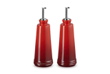 Le Creuset Signature Stoneware 300ml Oil & Vinegar Set  - Cerise | 80842300600003