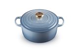 Le Creuset Signature 24cm Cast Iron Round Casserole - Chambray | 21177244344441