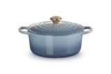 Le Creuset Signature 26cm Cast Iron Round Casserole - Chambray | 21177264344441
