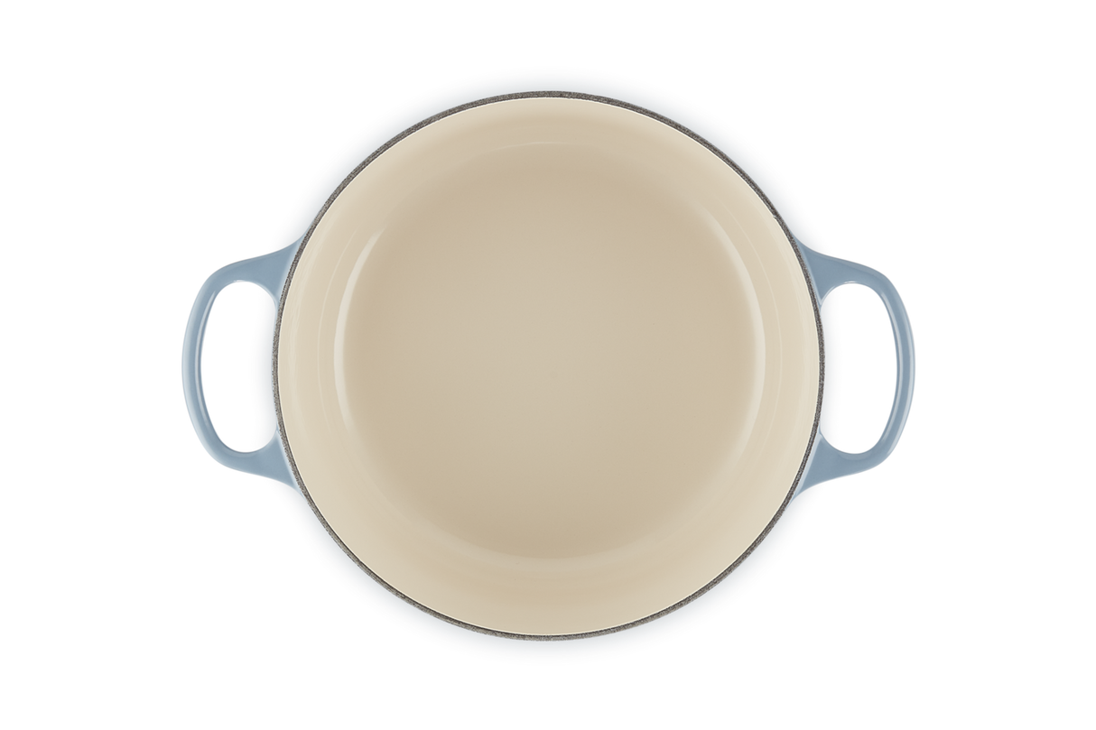 Le Creuset Signature 26cm Cast Iron Round Casserole - Chambray | 21177264344441