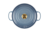 Le Creuset Signature 26cm Cast Iron Round Casserole - Chambray | 21177264344441